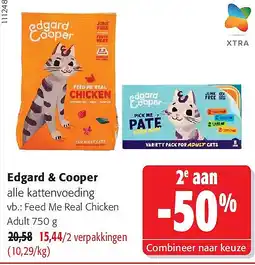 Colruyt Edgard & Cooper Feed Me Real Chicken Adult 750 g aanbieding