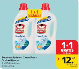 Carrefour Set wasmiddelen Clean Fresh Omino Bianco aanbieding