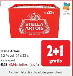 Colruyt Stella Artois 5,2 % vol 24 x 33 cl aanbieding
