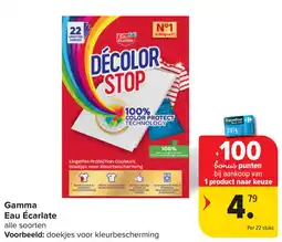 Carrefour Carrefour Doekjes voor Kleurbescherming Gamma Eau Écarlate aanbieding