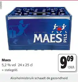 Colruyt Maes 5,2 % vol 24 x 25 cl aanbieding