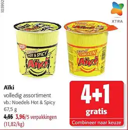 Colruyt Aïki Noedels Hot & Spicy 67,5 g aanbieding