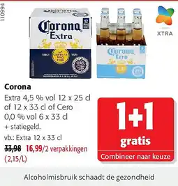 Colruyt Corona Extra 12 x 33 cl aanbieding