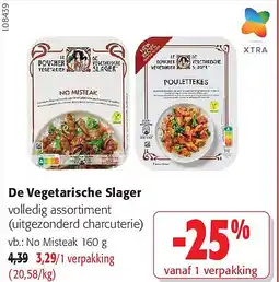 Colruyt De Vegetarische Slager No Misteak 160 g aanbieding
