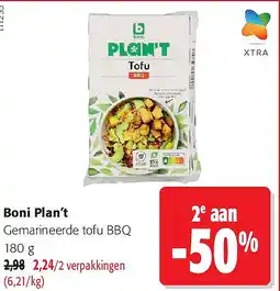 Colruyt Boni Plan’t Gemarineerde tofu BBQ 180 g aanbieding