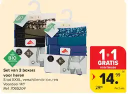 Carrefour Set van 3 boxers voor heren aanbieding