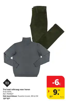 Carrefour Tui met rolkraag voor heren aanbieding