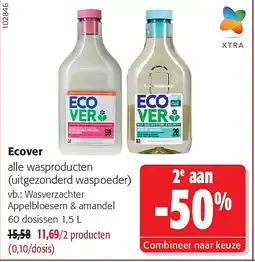 Colruyt Ecover Wasverzachter Appelbloesem & amandel 60 dosissen 1,5 L aanbieding