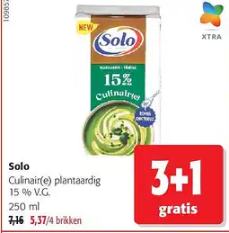 Colruyt Solo Culinair(e) plantaardig 15 % V.G. 250 ml aanbieding