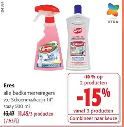 Colruyt Eres Schoonmaakazijn 14° spray 500 ml aanbieding