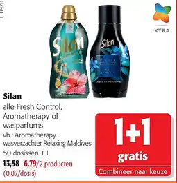 Colruyt Silan Aromatherapy wasverzachter Relaxing Maldives 50 dosissen 1 L aanbieding