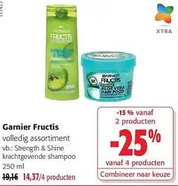 Colruyt Garnier Fructis Strength & Shine krachtgevende shampoo 250 ml aanbieding