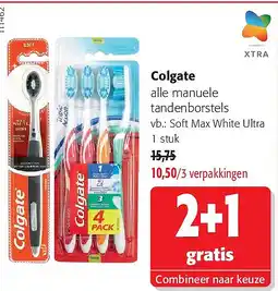 Colruyt Colgate Soft Max White Ultra 1 stuk aanbieding