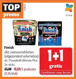 Colruyt Finish Powerball Ultimate Plus 24 stuks aanbieding