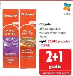 Colruyt Colgate Max White Purple 75 ml aanbieding