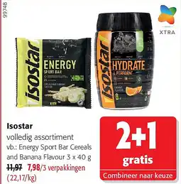 Colruyt Isostar Energy Sport Bar Cereals and Banana Flavour 3 x 40 g aanbieding