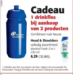 Colruyt Head & Shoulders volledig assortiment Menthol Fresh 2-in-1 250 ml aanbieding