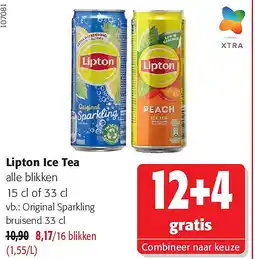 Colruyt Lipton Ice Tea Original Sparkling bruisend 33 cl aanbieding