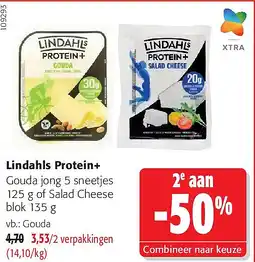 Colruyt Lindahls Protein+ Gouda aanbieding
