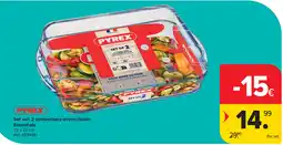 Carrefour Pyrex Set van 2 omkeerbare ovenschalen Essentials aanbieding