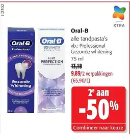 Colruyt Oral-B Professional Gezonde whitening 75 ml aanbieding