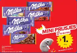 Carrefour Chocoladetablet Milka aanbieding