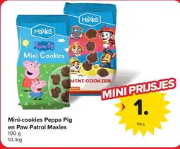 Carrefour Mini-cookies Peppa Pig en Paw Patrol Maxies aanbieding