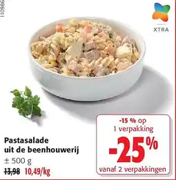 Colruyt Pastasalade uit de beenhouwerij aanbieding