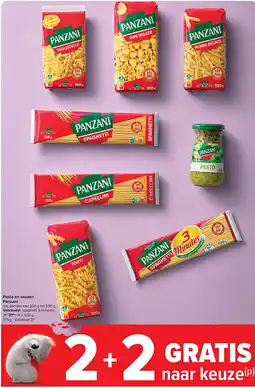 Carrefour Pasta en sauzen Panzani aanbieding