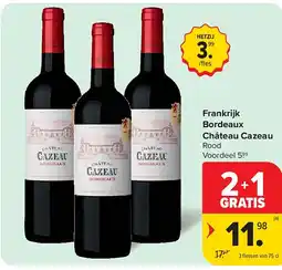 Carrefour Frankrijk Bordeaux Château Cazeau aanbieding