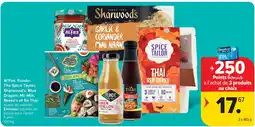 Carrefour Al’Fez, Fundo, The Spice Taylor, Sharwood’s, Blue Dragon, Mr. Min, Reese’s et So Thai aanbieding