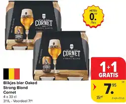 Carrefour Blikjes bier Oaked Strong Blond Cornet aanbieding