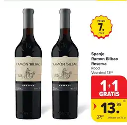 Carrefour Spanje Ramon Bilbao Reserva aanbieding