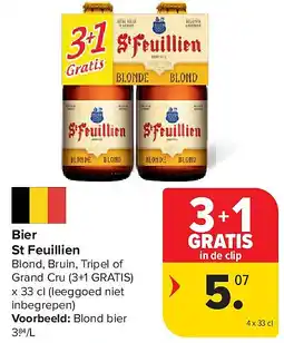 Carrefour Bier St Feuillien aanbieding