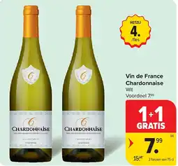 Carrefour Vin de France Chardonnaise aanbieding