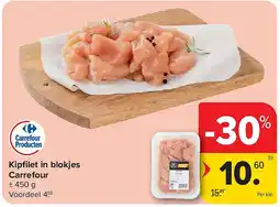 Carrefour Kipfi let in blokjes Carrefour aanbieding