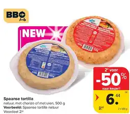 Carrefour Spaanse tortilla aanbieding
