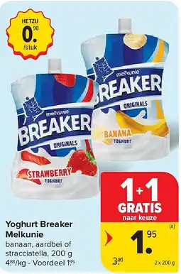 Carrefour Yoghurt Breaker Melkunie aanbieding
