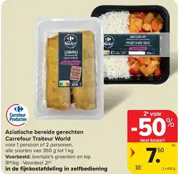 Carrefour Aziatische bereide gerechten Carrefour Traiteur World aanbieding
