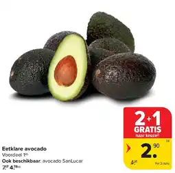 Carrefour Eetklare avocado aanbieding