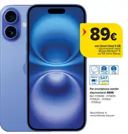 Carrefour apple iPhone 16 128GB aanbieding