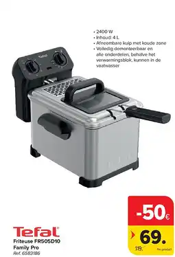 Carrefour Friteuse FR505D10 Family Pro aanbieding