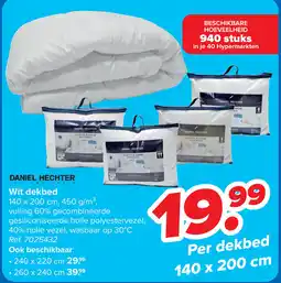 Carrefour Daniel Hechter Wit Dekbed aanbieding