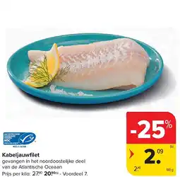 Carrefour Kabeljauwfi let aanbieding