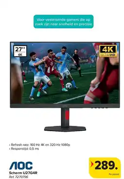 Carrefour Scherm U27G4R aanbieding
