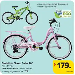 Carrefour Stadsfi ets Flower Daisy 20’’ aanbieding