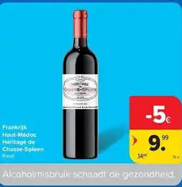 Carrefour Frankrijk Haut-Médoc Héritage de Chasse-Spleen aanbieding