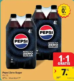 Carrefour Pepsi Zero Sugar aanbieding