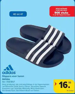 Carrefour Slippers voor heren Adidas aanbieding