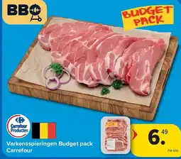Carrefour Varkensspieringen Budget pack Carrefour aanbieding